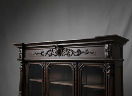19th Century Late Victorian Belgian Bookcase - Antique for Sale
