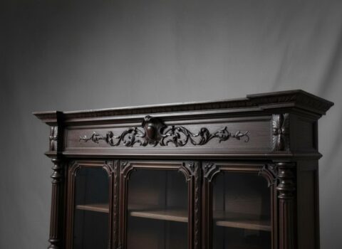 19th Century Late Victorian Belgian Bookcase - Antique for Sale