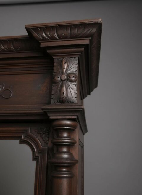 19th Century Late Victorian Belgian Bookcase - Antique for Sale