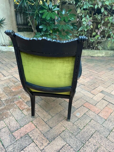 Anglo-Indian Carved Ebony Armchair - Antique Furniture for Sale