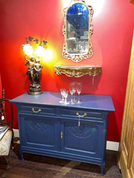 Antique Buffet in Yacht Race Blue - Antique Furniture for Sale