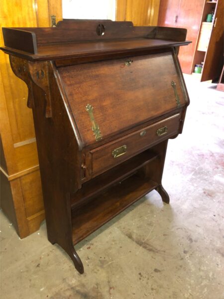 Art Nouveau Drop Front Bureau – Antique Furniture Restoration for Bureaus
