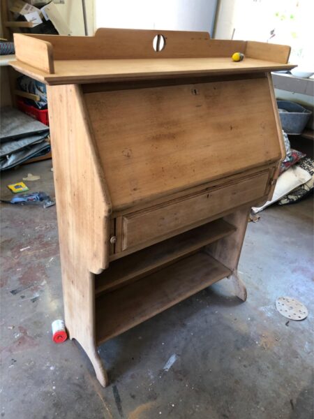 Art Nouveau Drop Front Bureau – Antique Furniture Restoration for Bureaus
