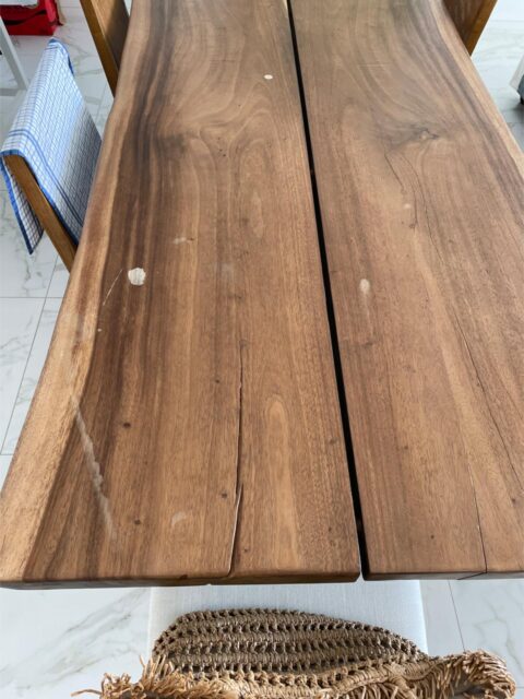 Custom Live Edge Table - Antique Furniture Restoration for Tables