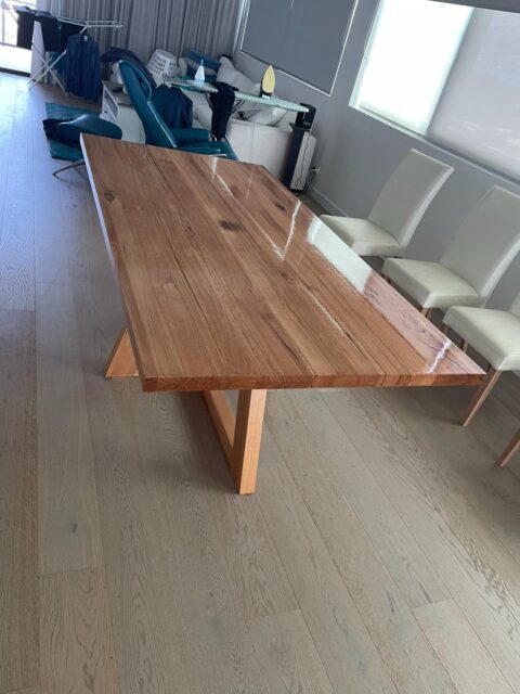Dining table refinishing service on the Sunshine Coast and in Brisbane