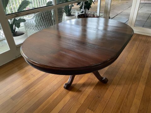 Dining table refinishing service on the Sunshine Coast and in Brisbane