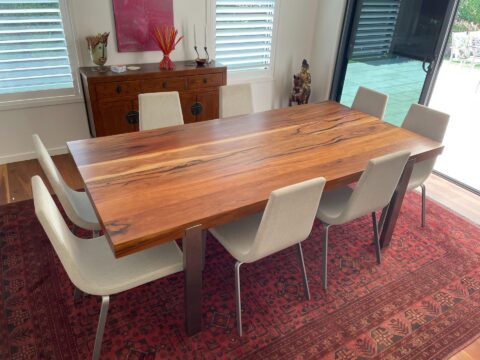Dining table refinishing service on the Sunshine Coast and in Brisbane