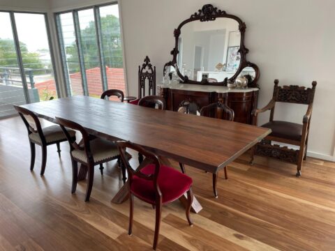 Dining table refinishing service on the Sunshine Coast and in Brisbane