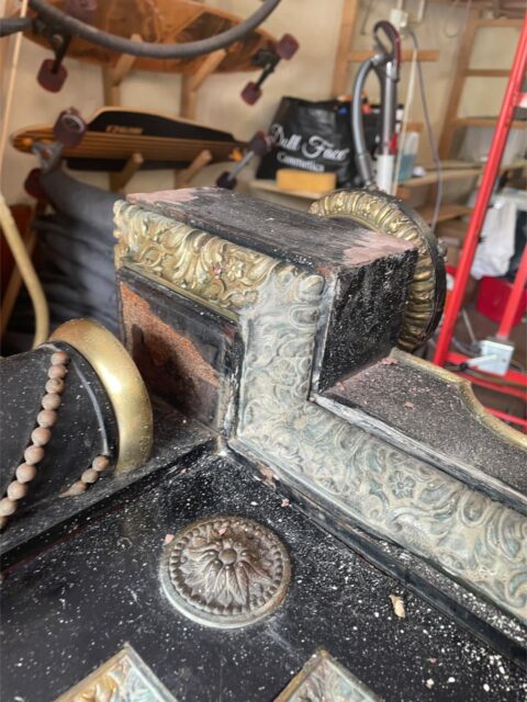 French 19th Century Ebonised Display Cabinet - Antique Furniture Restoration for Cabinets