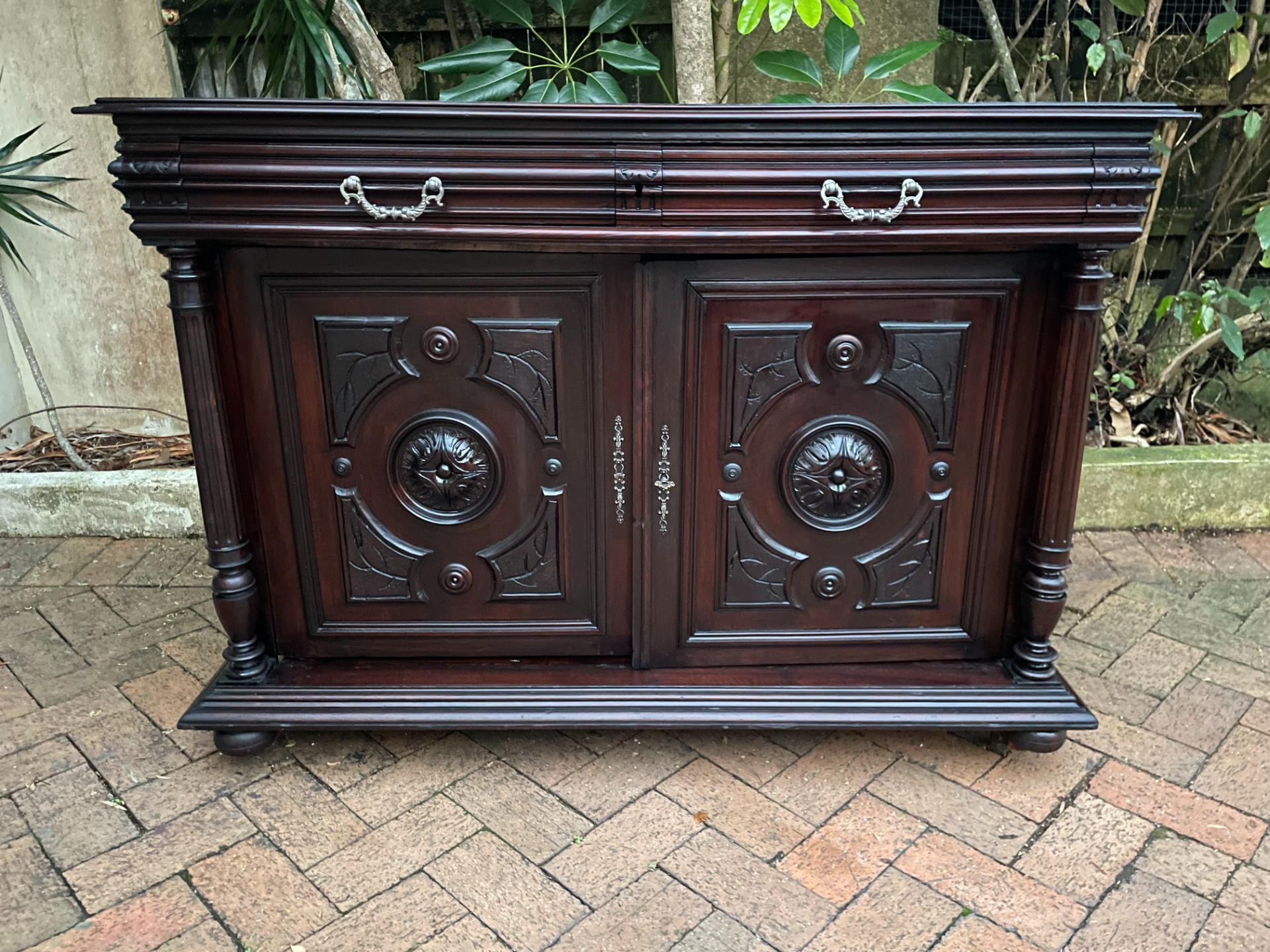 French Walnut Henri II Buffet - Antique Furniture for sale