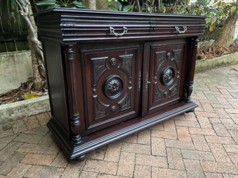 French Walnut Henri II Buffet - Antique Furniture for sale
