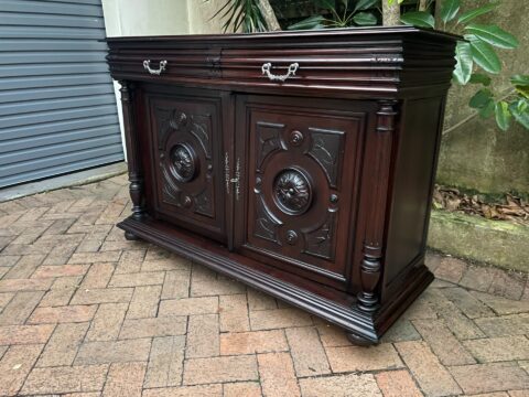 French Walnut Henri II Buffet - Antique Furniture for sale