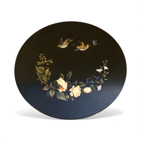 Italian NeoClassical 19th Century Pietra Dura Inlaid Table - Antique Furniture for Sale