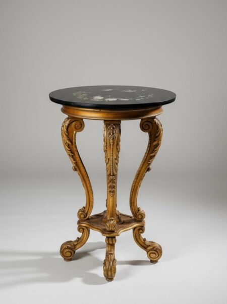 Italian NeoClassical 19th Century Pietra Dura Inlaid Table - Antique Furniture for Sale