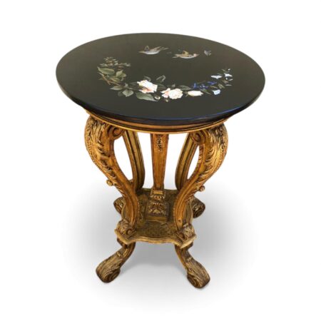 Italian NeoClassical 19th Century Pietra Dura Inlaid Table - Antique Furniture for Sale