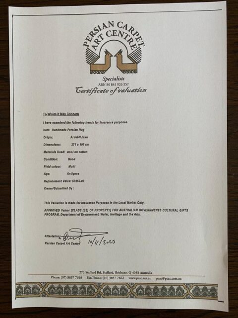 Handmade Ardabil Rug - Antique Furniture for Sale