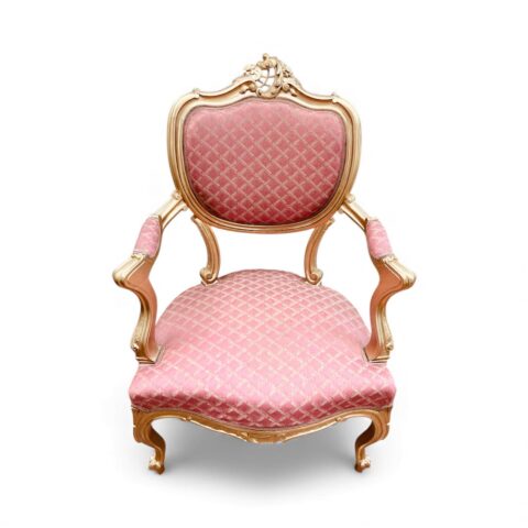 Pair of French gilt carved bergeres - Antique chairs for sale