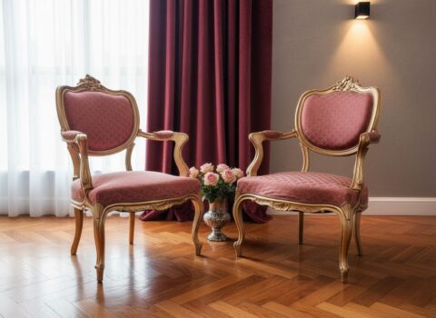Pair of French gilt carved bergeres - Antique chairs for sale