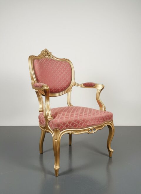 Pair of French gilt carved bergeres - Antique chairs for sale