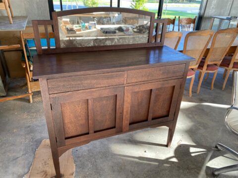 Silky Oak Side Board - Antique Furniture Restoration for Side Boards