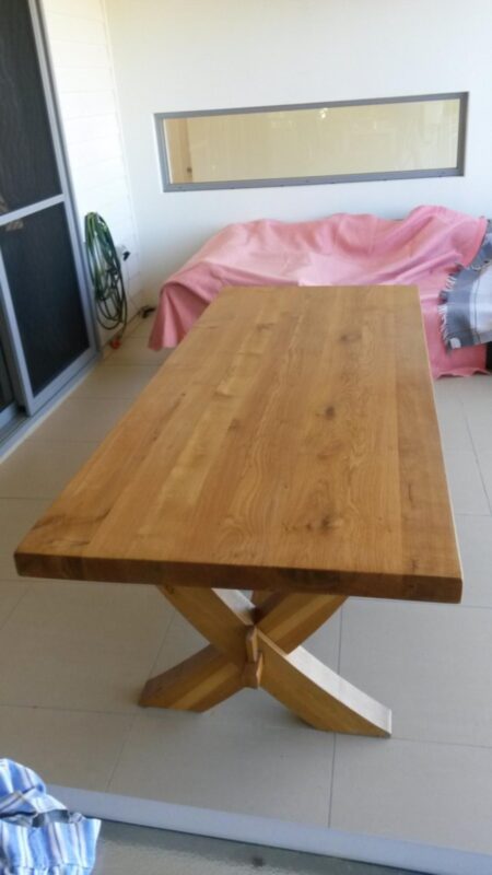 Solid Oak Dining Table - Antique Furniture Restoration for Tables