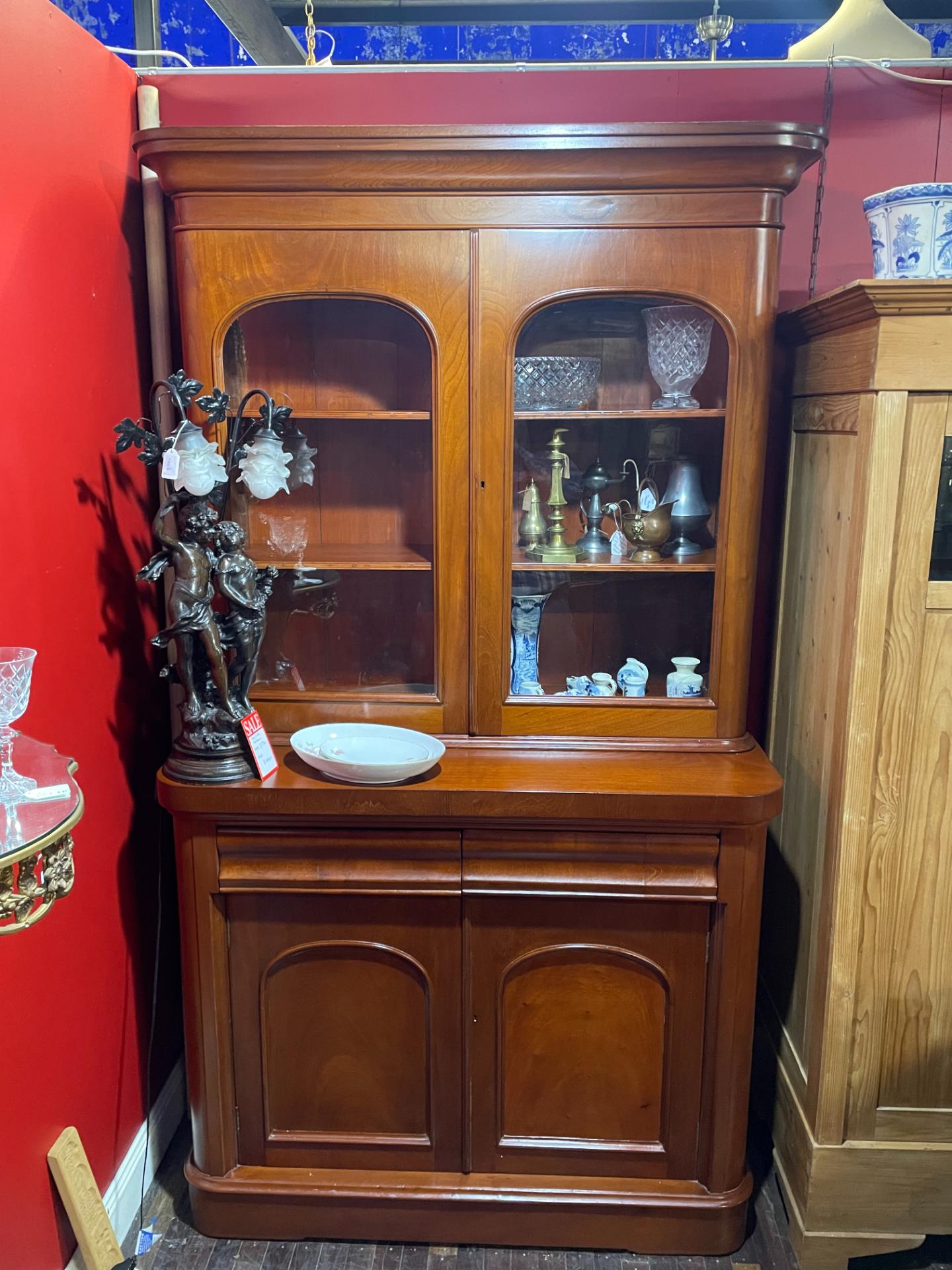 Victorian Australian Cedar Library Bookcase - Antique for Sale