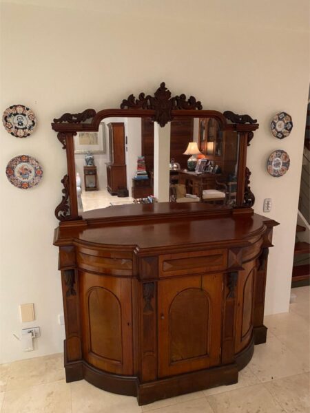 Victorian Mahogany Mirror Back Sideboard - Antique Furniture Restoration for Side Boards