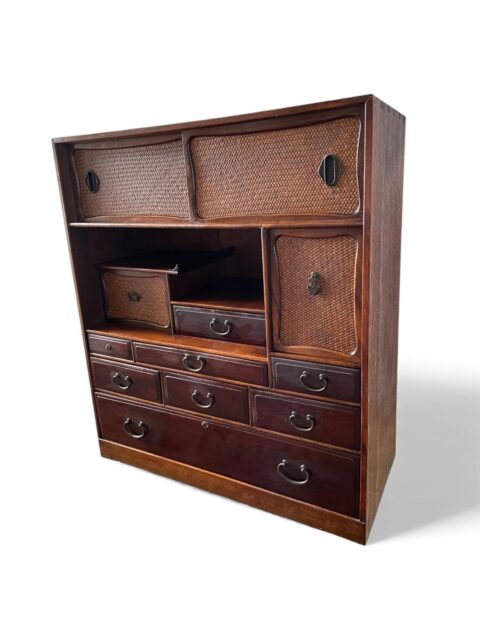 small antique Japanese Cha Tansu cabinet - Antique furniture for sale
